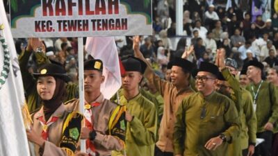 631 Peserta Meriahkan Pembukaan MTQH ke-52 Kabupaten Barito Utara di Arena Tiara Batara