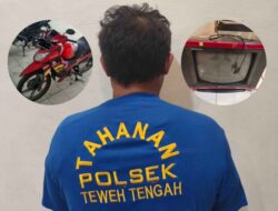 Tak Kembalikan Motor dan TV, Warga Muara Teweh Diciduk Polisi