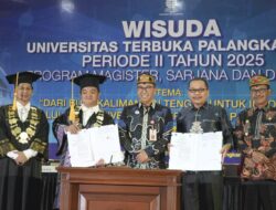 Plt Sekda Hadiri Wisuda UT Palangka Raya, Tegaskan Komitmen Kalteng Kembangkan SDM