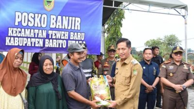 Pemkab Barito Utara Salurkan Bantuan untuk Warga Terdampak Banjir di Kecamatan Teweh Baru