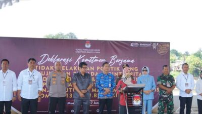 Pemkab Barito Utara Gelar Deklarasi Damai dan Komitmen Tolak Politik Uang Menjelang PSU 2025