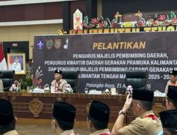 Kwarnas Kukuhkan Pengurus Pramuka Kalteng 2025–2030, Momentum Perkuat Karakter Generasi Muda