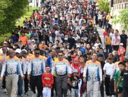Meriahkan Hari Jadi ke-74, Pemkab Barito Utara Gelar Jalan Sehat, Senam Massal, dan Bagi-Bagi Hadiah