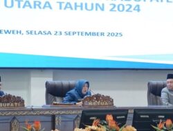 Pemkab Barito Utara Mengikuti Rapat Paripurna Penetapan Pasangan Calon Bupati dan Wakil Bupati Terpilih