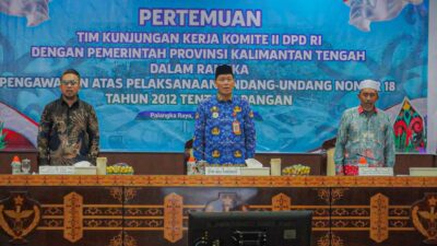Pemprov Kalteng dan DPD RI Bahas Sinergi Pengawasan Pangan, Dorong Kemandirian dan Ketahanan Nasional