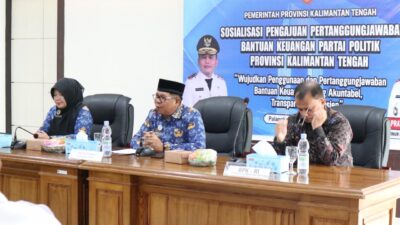 Pemprov Kalteng Dorong Partai Politik Terapkan Transparansi dan Akuntabilitas Keuangan