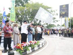 Pawai Ta’aruf MTQH XXXIII Warnai Muara Teweh, Antusias Peserta dan Warga Padati Kota