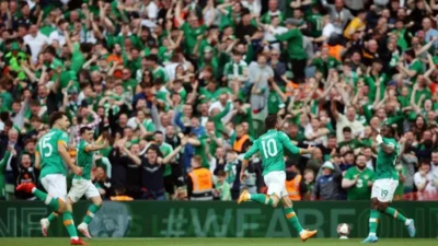Parrott Cetak Hat-trick Menit Akhir, Irlandia Bangkit dan Tekuk Hungaria 3-2 di Kualifikasi Piala Dunia
