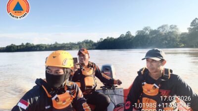 Balita 2 Tahun di Desa Lemo 1 Barito Utara Hilang, BPBD dan Warga Lakukan Pencarian