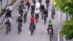 Dorong Budaya Hidup Sehat, Bupati Barito Utara Pimpin Gowes Massal di Muara Teweh