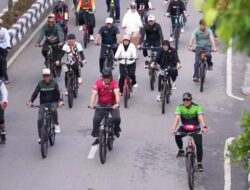 Dorong Budaya Hidup Sehat, Bupati Barito Utara Pimpin Gowes Massal di Muara Teweh