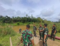 Cek Lokasi Jembatan Gantung, Dandim 1013/Mtw Pastikan Kesiapan Ground Breaking