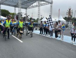 Pj Sekda Linae Aden Lepas Ratusan Peserta Kalteng Berseli 69K, Semarakkan Hari Jadi ke-69 Kalteng