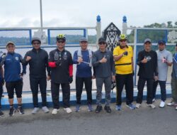 Budayakan Hidup Sehat, Bupati Barito Utara Pimpin Senam dan Gowes Bareng Jajaran