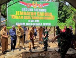 Ground Breaking Jembatan Perintis Garuda Dimulai, Pemkab Barito Utara Perkuat Akses Desa dan Pertumbuhan Ekonomi